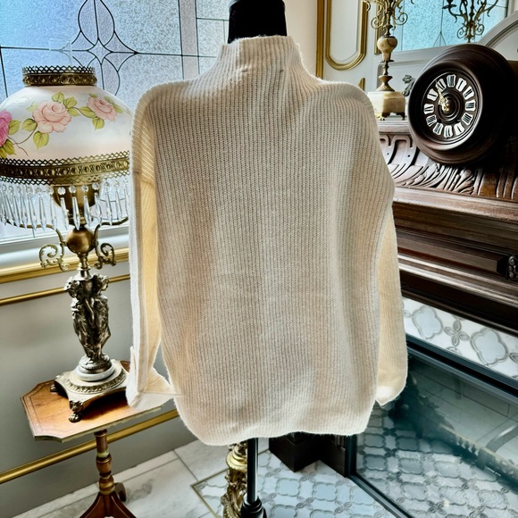 Cream mock turtle neck sweater by Loft. - Picture 2 of 2
